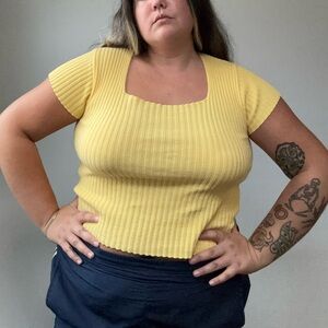 Vintage Butter Yellow Sweater